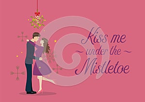 Kiss me under the mistletoe