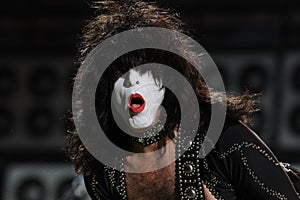 Kiss , Paul Stanley during the concert