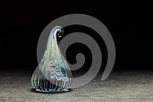 A Kiss Shaped Glass Marble