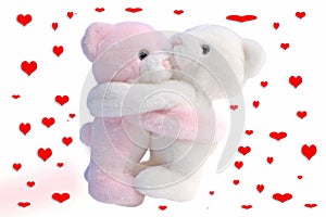 Kissing Valentine bears