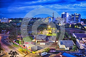 Kisumu Skyline at night