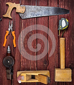 Kit of construction tools and instruments