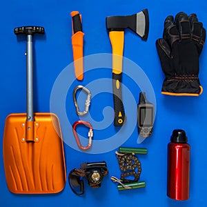 Kit of gear for survival in winter