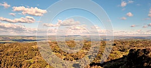 Kit Hill, at 334 metres high, dominates the area between Callington and the River Tamar in southeast Cornwall, England, UK.