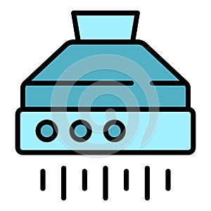 Kitchen air vent icon vector flat