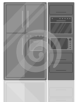Kitchen appliance flat vector illustration