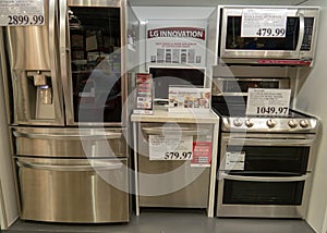 Kitchen Appliances on Display at Costco