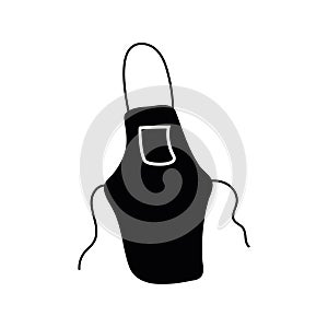 kitchen apron silhouette style icon