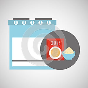 Kitchen bakery concept box mix cookie