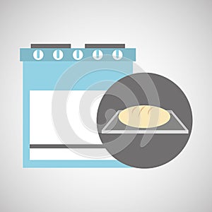 Kitchen bakery concept bread tray