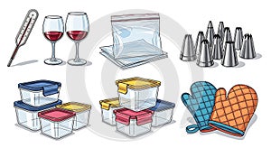 Kitchen and Baking Essentials Vector Collection