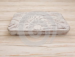 Kitchen board on old wooden background design