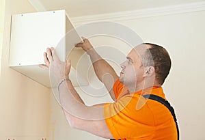 Kitchen cabinet installation work