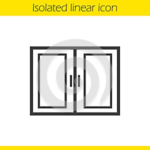 Kitchen cabinet linear icon