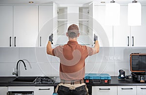 Kitchen Cabinets Installation Finished by Professional Cabinetmaker