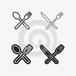 La cocina a cocinero designación de la organización o institución comida icono a cafetería diseno gráficos vectoriales ilustraciones 