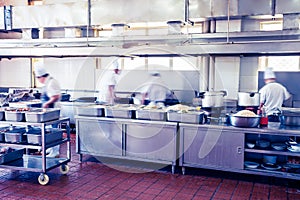 Kitchen of a chinese restaurant