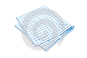 kitchen cloth (napkin) on white background photo