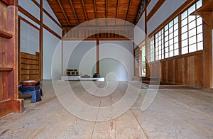 Kitchen cooking and dining area of a traditional Japanese Tea ho