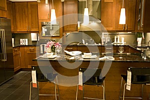 Kitchen counter setting home interiors