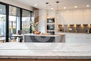 Kitchen countertop for product display