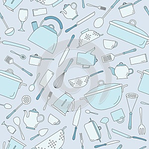 Kitchen dinnerware background 01