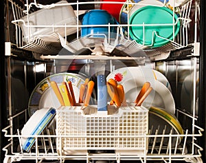 Kitchen dishwasher photo