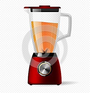 Kitchen electric stationary blender with a glass bowl. Cooking smoothies, cocktail or juice