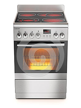 Kitchen electric stove photo