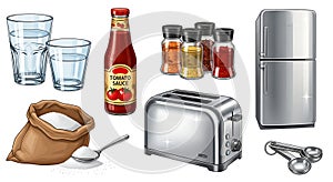 Kitchen Essentials: Vector Illustration Set