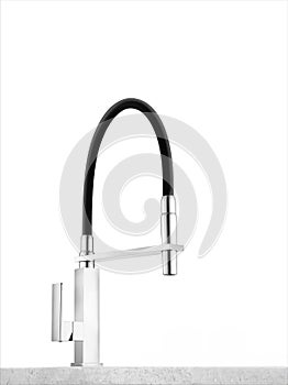 Kitchen faucet isolated photo