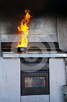 Kitchen fire photo