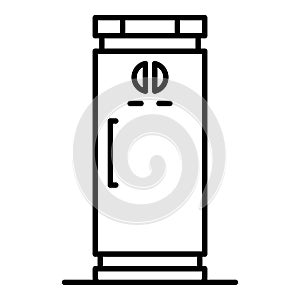 Kitchen freezer icon, outline style