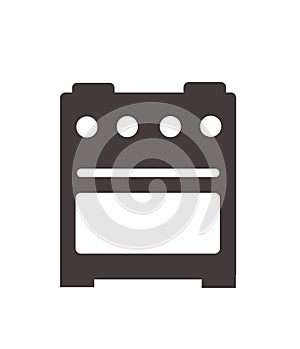 Kitchen gas stove icon