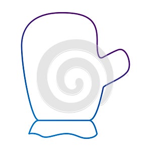 kitchen glove isolated icon