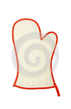 Kitchen gloves isolated on white background