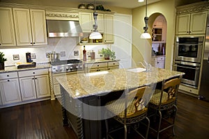Kitchen with granite