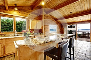 Kitchen with granite counter top