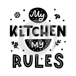 Kitchen hand lettering