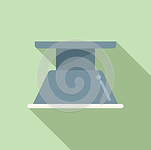 Kitchen hood icon flat vector. Interior room