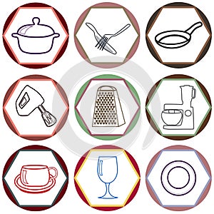 Kitchen icons