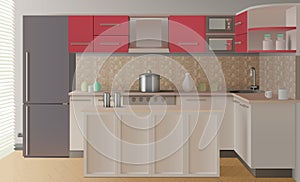 Kitchen Interior Composition