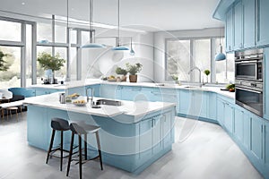 kitchen interior with decent color schemes