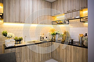 Kitchen Interior Design Architecture Stock Images