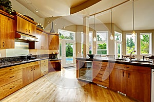 Kitchen interior in luxury house. Real estate in WA