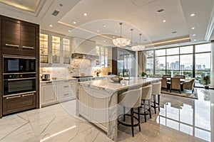 Kitchen interior in new luxury home