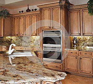 Kitchen island and granite