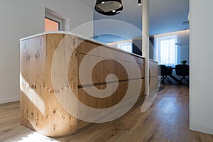 Kitchen island in modern house