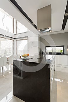 Kitchen with island