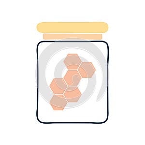 Kitchen jar flat style icon vector design